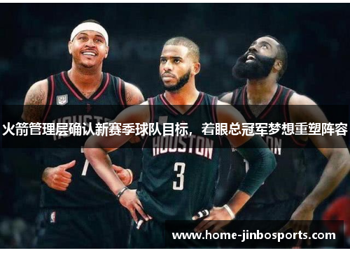 火箭管理层确认新赛季球队目标，着眼总冠军梦想重塑阵容